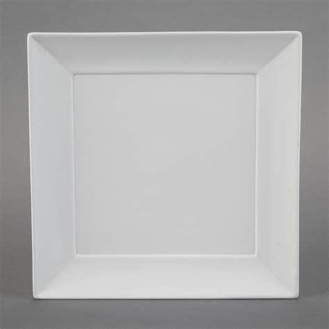 square charger plate ceramic sage
